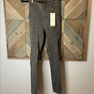 Calia Jacquard Hike Leggings, deep green multi color, size XS